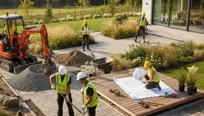 Landscape design in Oklahoma City, OK by Arbor Tree Care for a custom outdoor space