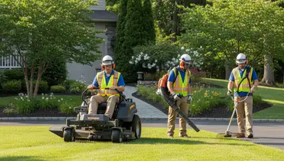 Arbor Tree Care lawn service in Oklahoma City, OK maintaining healthy turf for a home property