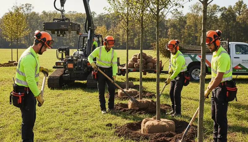 Tree planting service in Oklahoma City, OK by Arbor Tree Care for residential and commercial properties