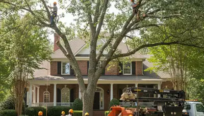 Tree service crew in Oklahoma City, OK, providing professional tree care and removal services