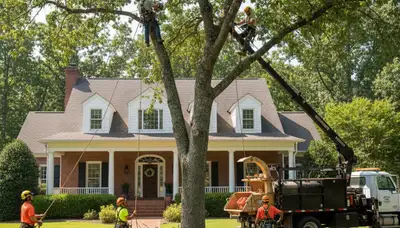 Tree service crew in Oklahoma City, OK providing professional tree trimming and removal services