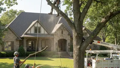 Tree service crew in Oklahoma City, OK providing professional tree care and removal