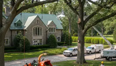 Tree service crew in Oklahoma City, OK providing professional tree trimming and removal