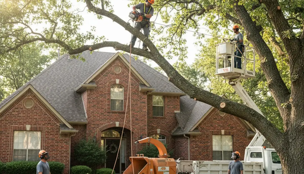 Tree service crew in Oklahoma City, OK providing professional tree trimming and removal