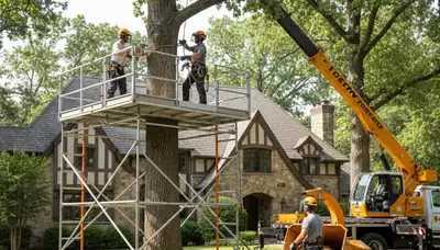 Oklahoma City, OK tree service crew providing professional tree care and removal by arbortreeserviceoklahomacity.com