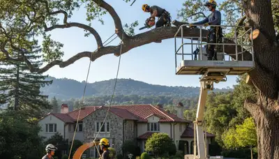 Tree service crew in Oklahoma City, OK providing professional tree care and removal services
