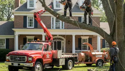 Tree service crew in Oklahoma City, OK providing professional tree trimming and removal services