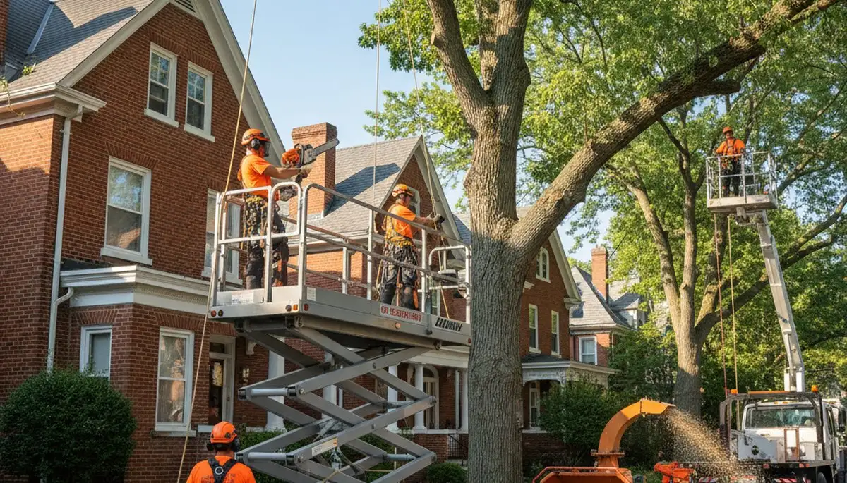 Tree service crew in Oklahoma City, OK providing professional tree care and removal services