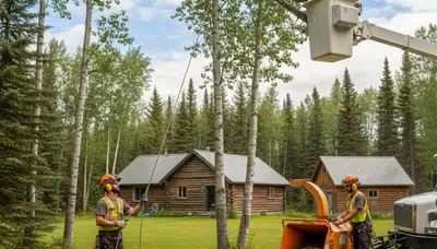 Tree service crew in Oklahoma City, OK providing professional tree care and removal services