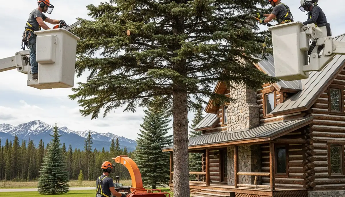 Tree service crew in Oklahoma City, OK providing professional tree trimming and removal services
